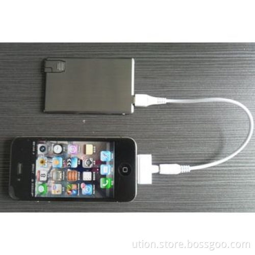 Ultra-thin 8mm Credit Card 1,000mAh Power Bank with USB Flash Drive